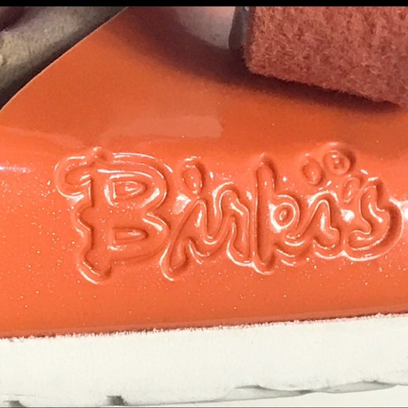 Birki's by Birkenstock Catalina Tangerine Glitter Sandals Size EU 38  US 7-7.5 - Picture 3 of 16
